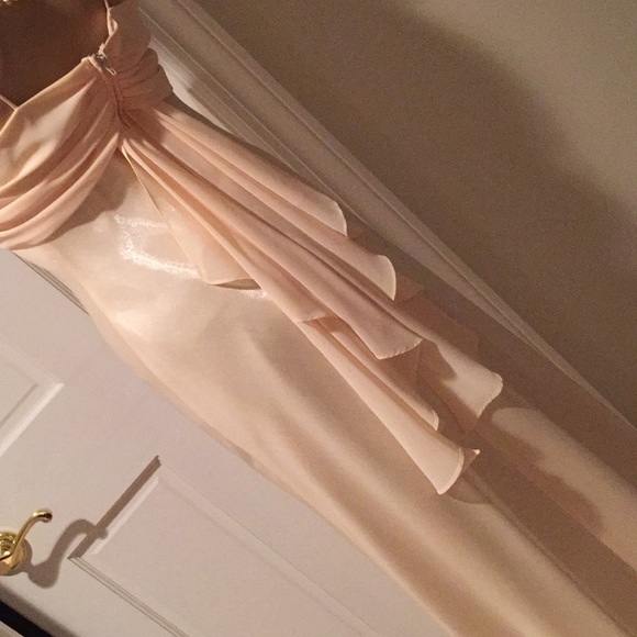 Shimmering satin and chiffon! - Picture 3 of 4